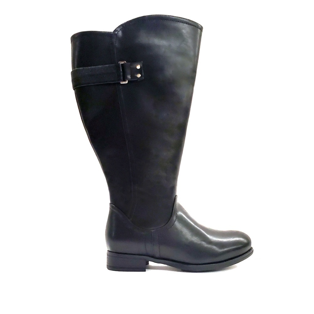New Black Extra Wide Calf Boot Sizes 7-13 Wide